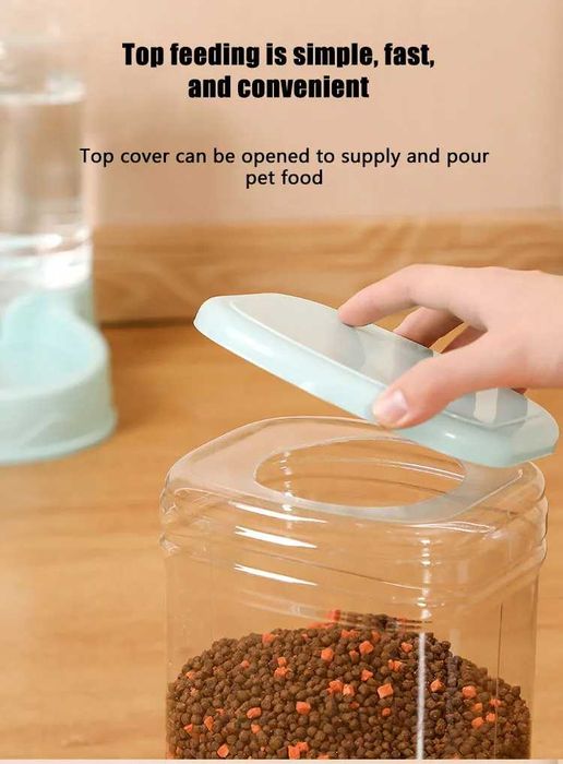 Автоматичен диспенсър/хранилка за домашни любимци с голям капацитет