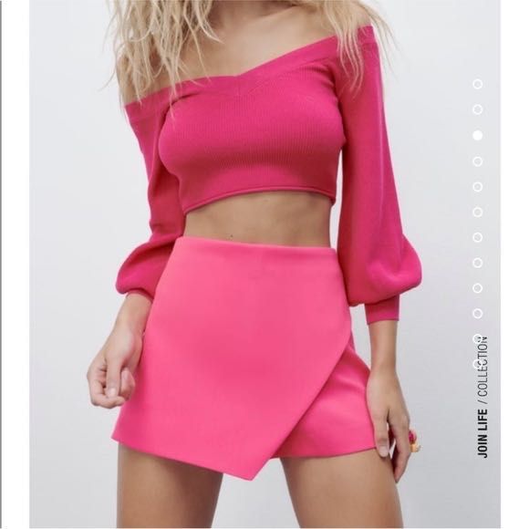 Къси розови панталони Zara
