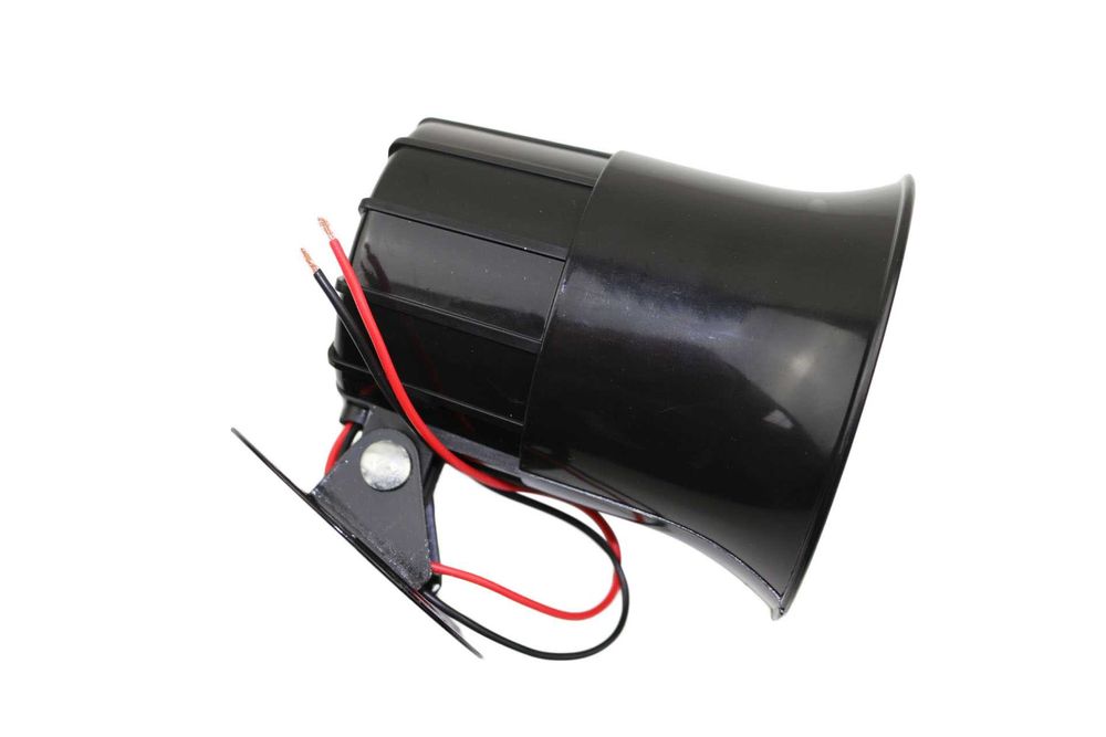 Сирена за автоаларма 6 тона, Черна, 12V