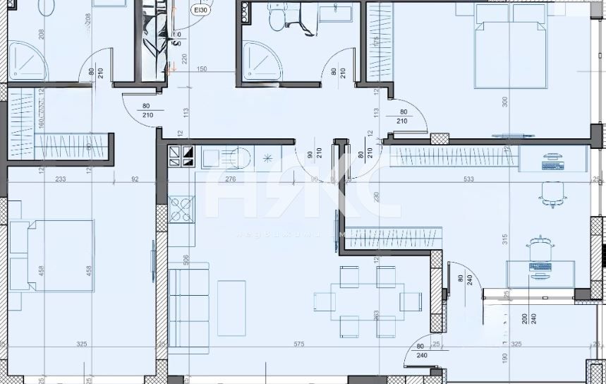Продава се Четиристаен апартамент в София, Манастирски ливади - 135 кв.м за 1054 €/кв.м - Снимка #1