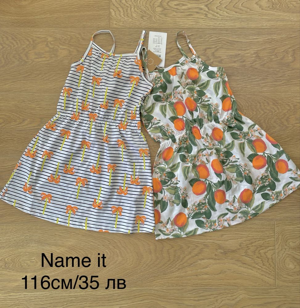 Нови, рокли, блузки,116см, 122,128см