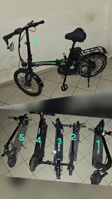 chopper electric: Doua baterii, autonomie 90 Km, înmatriculat, asigur