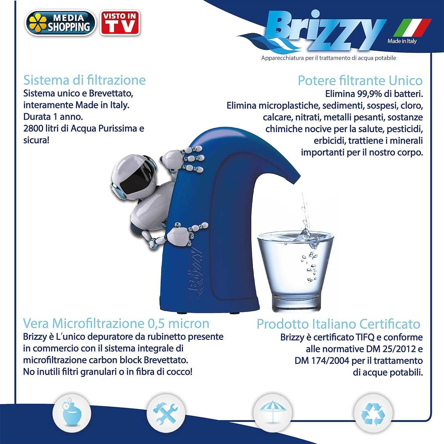 FILTRU de robinet antibacterian ultra compact