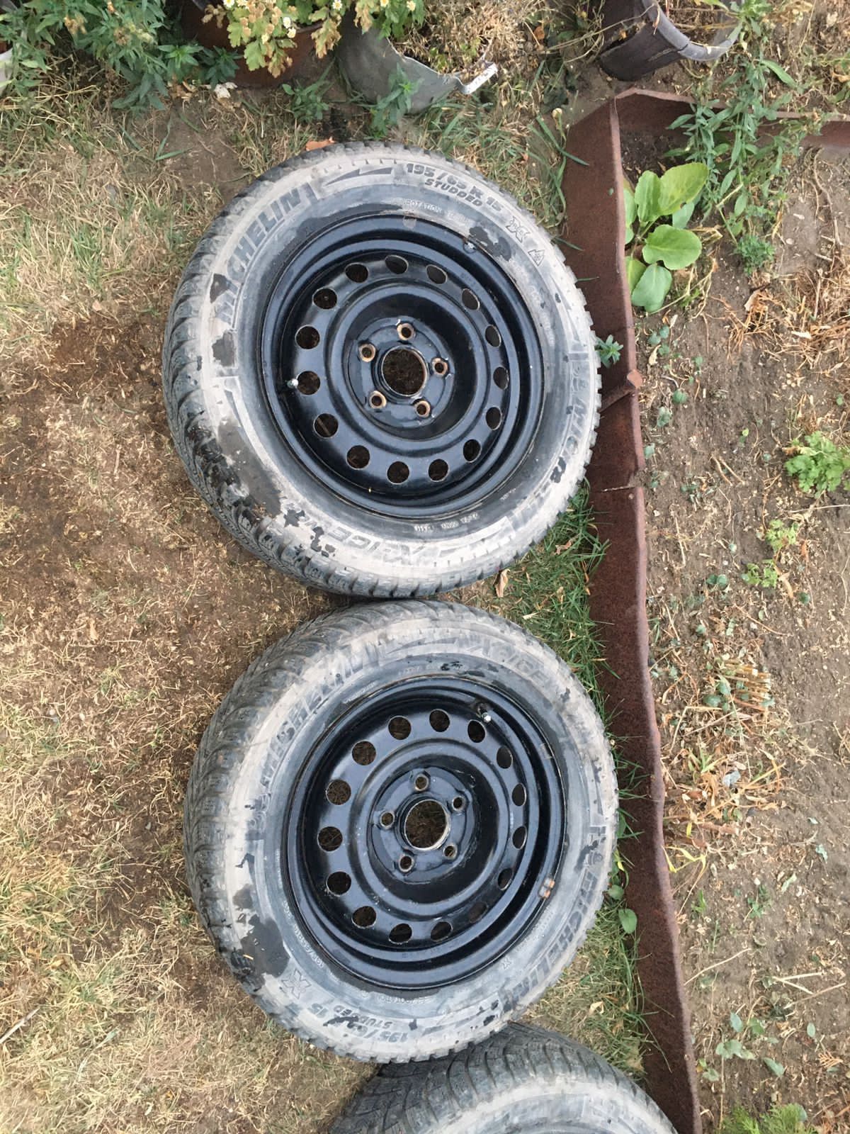 Штампы с зимней резиной Michelin 195/65/R15, 5/114,3