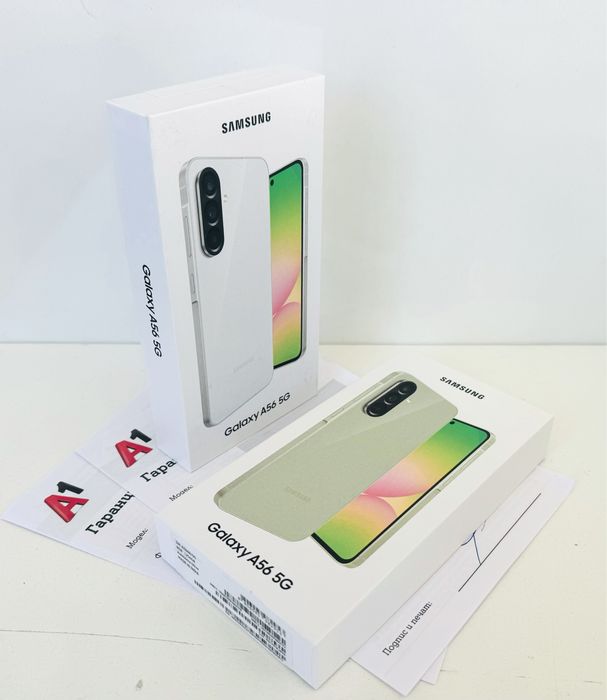 НОВ! Samsung Galaxy A56 5G 256GB Lightgray / Olive 2г.ГАРАНЦИЯ!