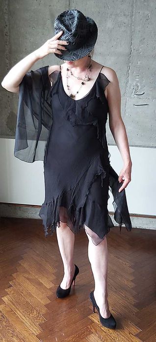 Pantofi NEGRI din antilopă_made in Italy_brand: D’angela