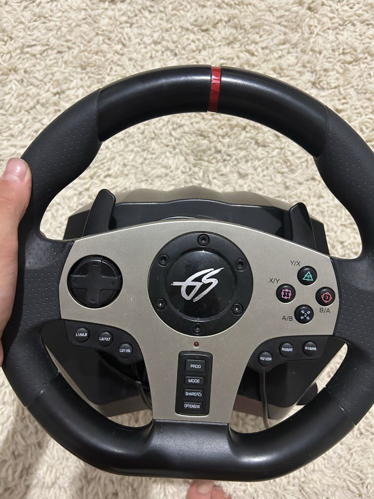 Игровой руль Dexp Wheelman 2, Руль проводоной все в комплекте