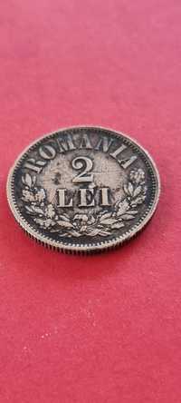 2 lei 1875 argint