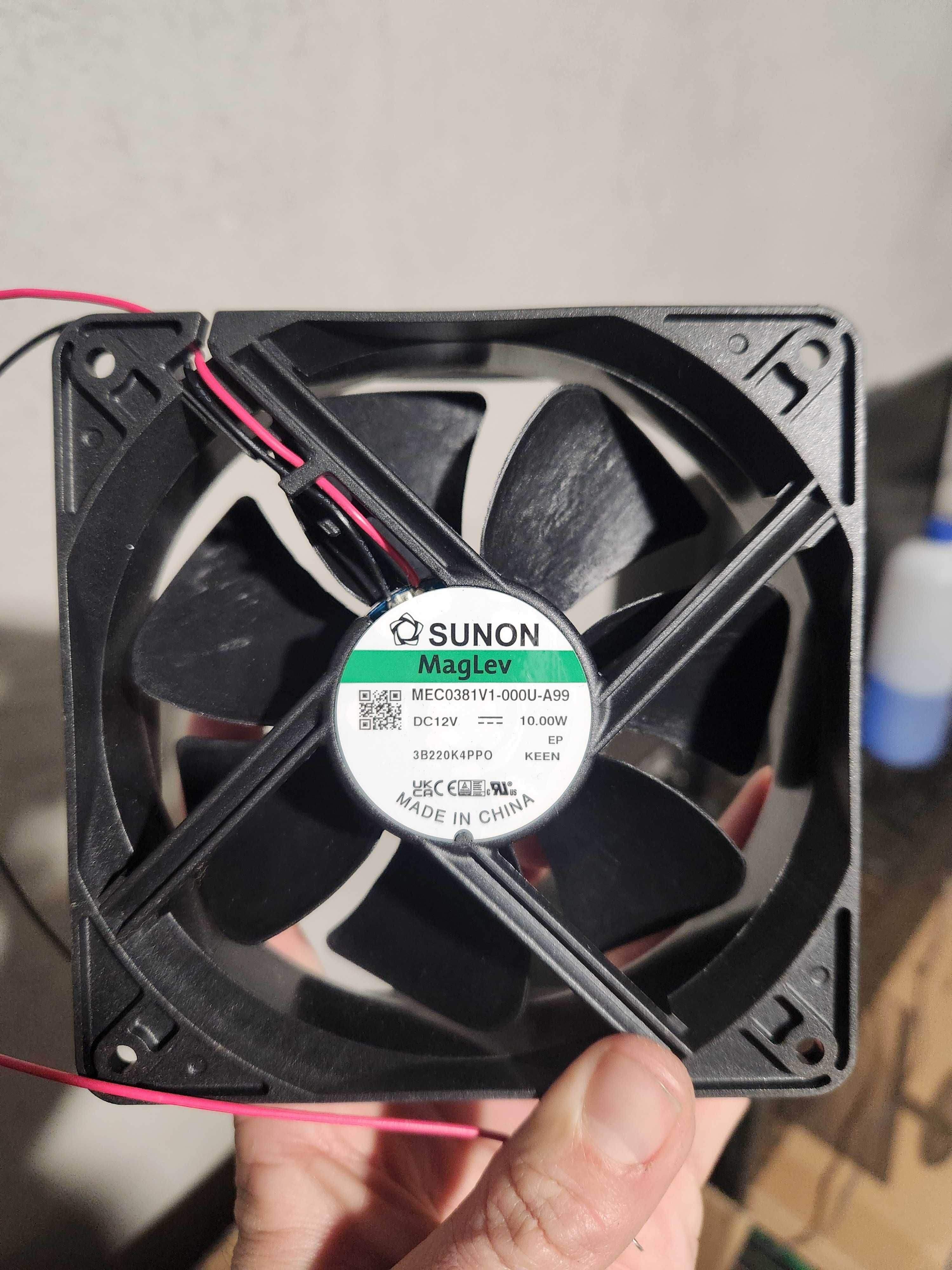 Супер Мощни Вентилатори SUNON MagLev 120x38мм, 10w, 3100RPM, ~250 m3/h