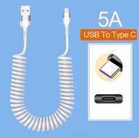 Cablu date super charge 5A, 66W, 1,5m, USB-Type C