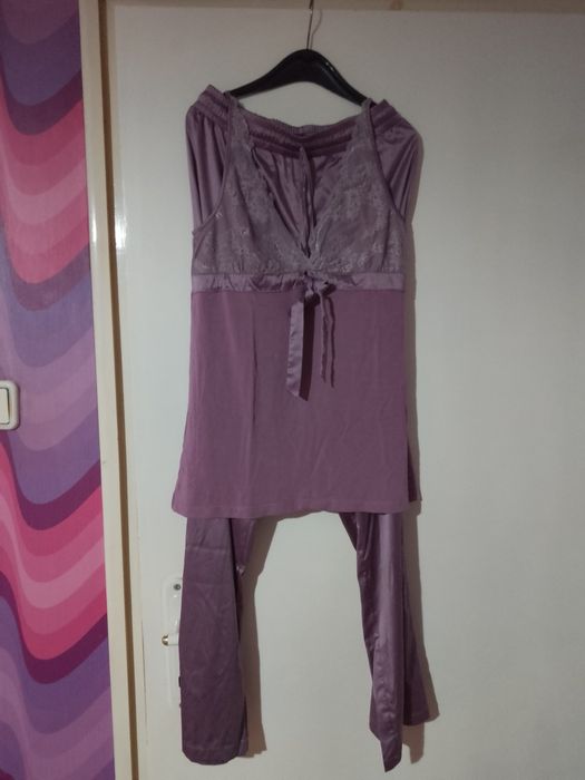 Луксозна пижама нежно лилаво