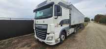 DAF XF, E6 AN 2014 si Bena cereale STASS 68 mc, pe perne,an 1996