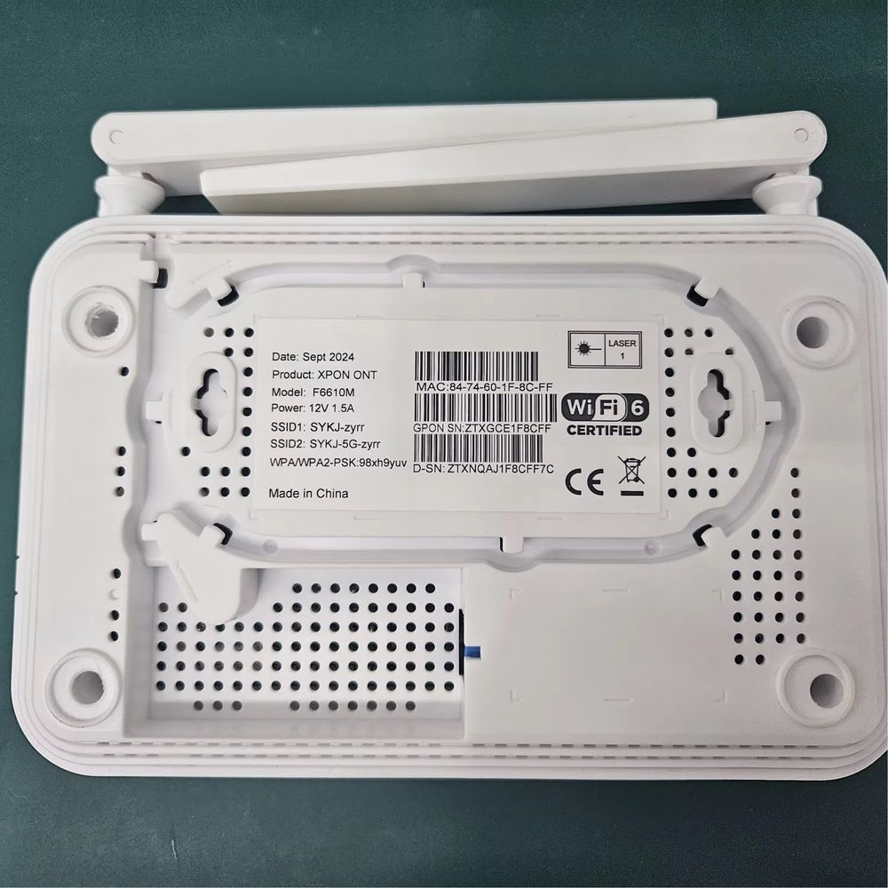 GPON F6610M wifi6 3434G4R router optik tola optom xitoy