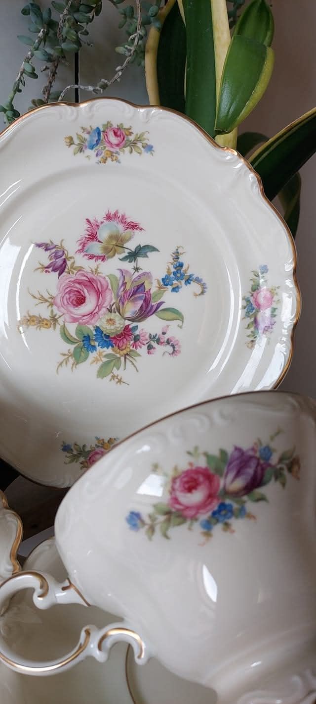 Костен порцелан Rosenthal Pompadour - тройни сетове
