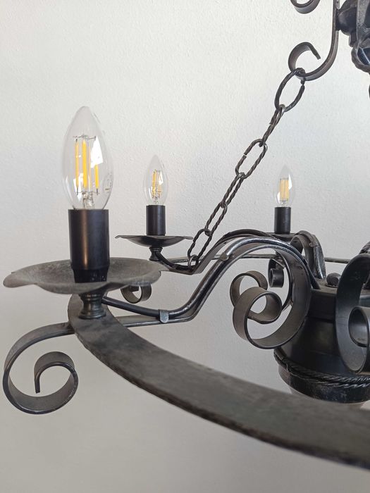 Lustră fier forjat