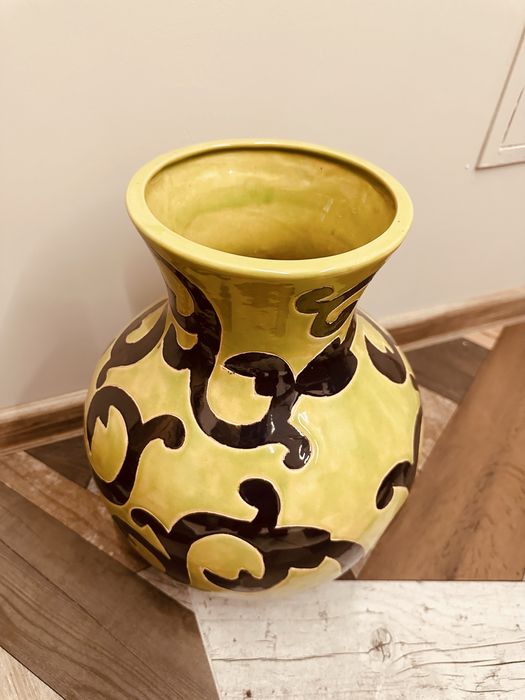 Декоративна ретро керамична ваза – ръчна изработка,уникална изработка