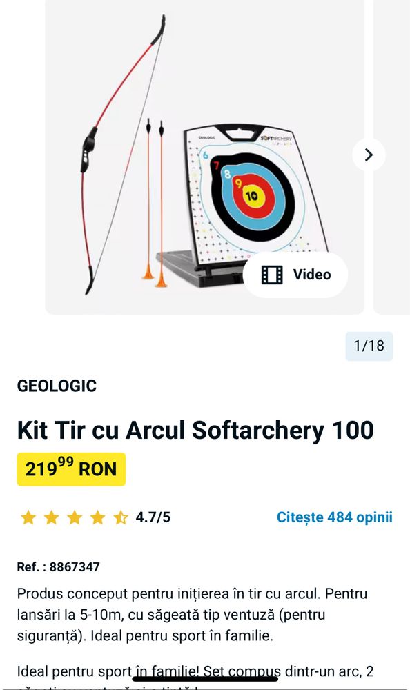 Arc tir Softarchery 100