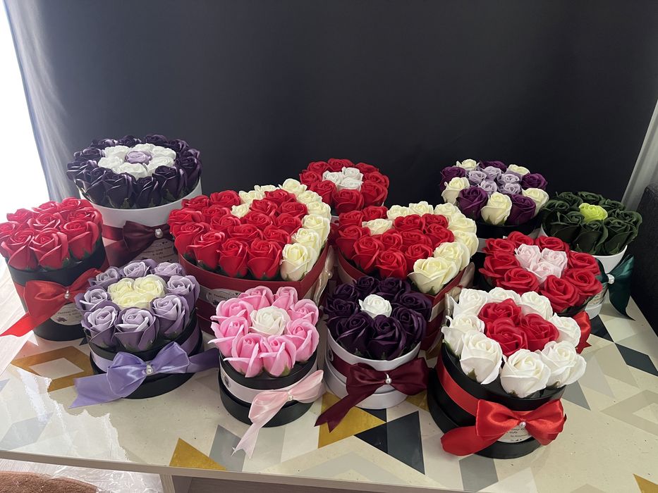 Aranjamente trandafiri de sapun