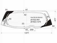 Стекло заднее с обогревом CHEVROLET AVEO 5D 06-11 Chevrolet Aveo