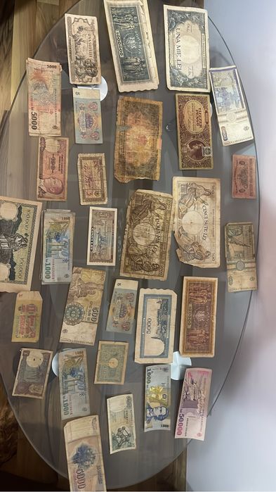 Colectie bancnote si monede vechi