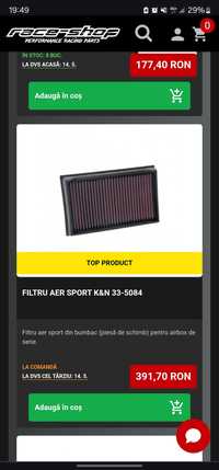 Filtru aer sport k&n vw 1.4 tsi