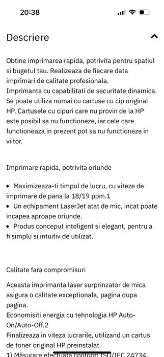 Imprimanta Hp laser jet pro M15a