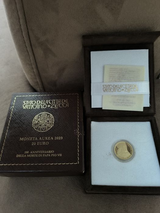 20 златни евро Ватикана"200-годишнина от смъртта на папа Пий VII