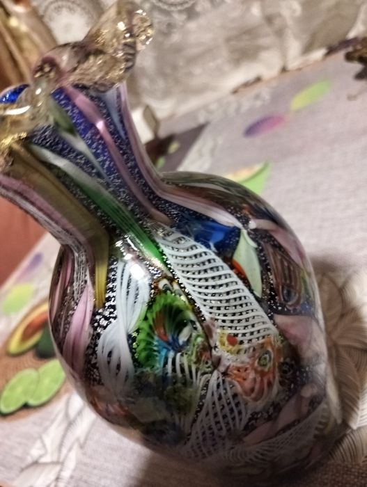 Vază din sticla de murano în stare foarte buna