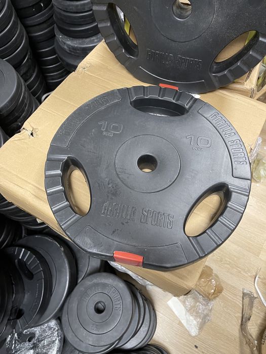 Discuri haltera 2x10 kg=20 kg. 10 kg+10 kg=20 kg noi cu grip maner