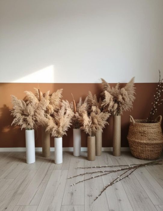 Ръчно изработени вази за сухи цветя