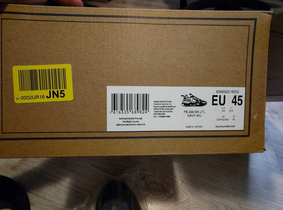 Noi în cutie! Adidași Polo Ralph Lauren PS 200 Top Navy Multi