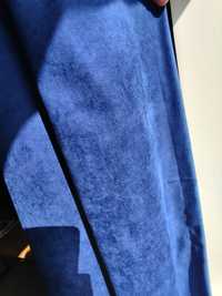 Set draperie catifea albastră 2 bucati 245x240