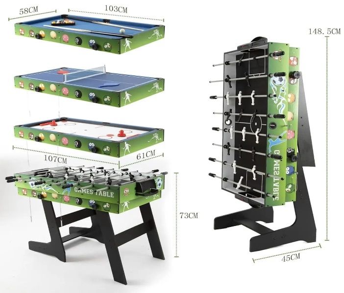 4 в 1 сгъваема игрална маса с безплатна доставка