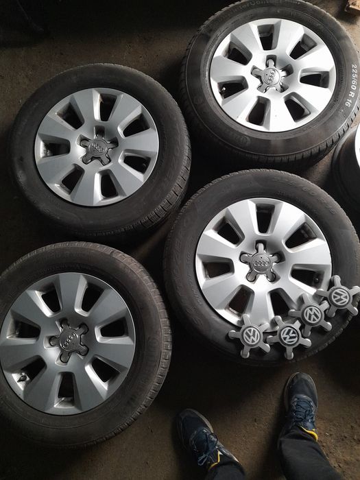 Set 4 Jante 5x112 pe R16 ca NOI de TIGUAN și AUDI
