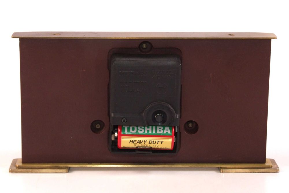 Ceas de birou METAMEC, rama lemn sculptata, Made in England, SUPERB