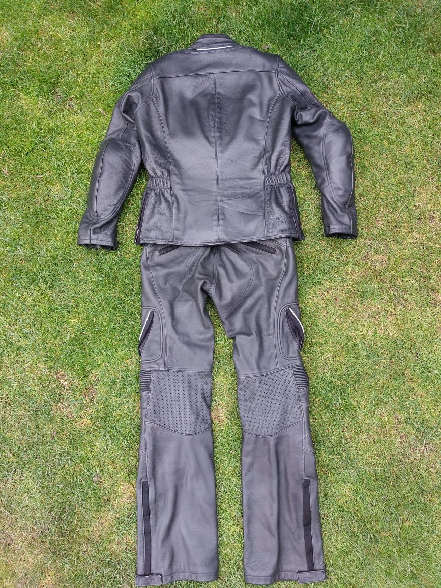 Costum combinezon moto piele naturala de dame mărimea 38