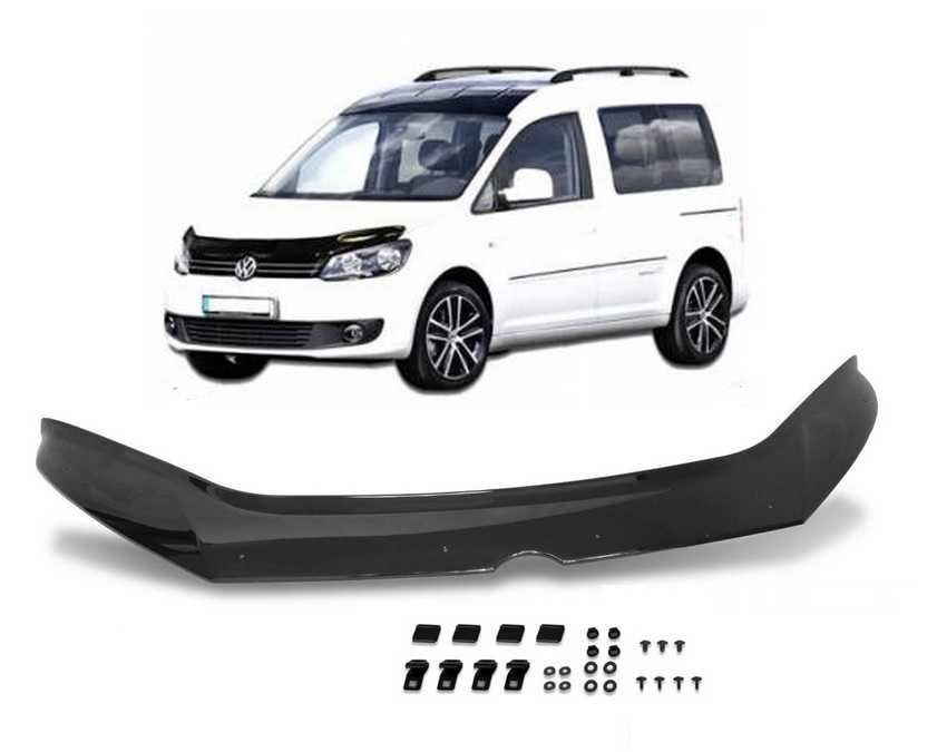 Дефлектор Спойлер за Преден Капак Черен VW Caddy 2004-2020г.