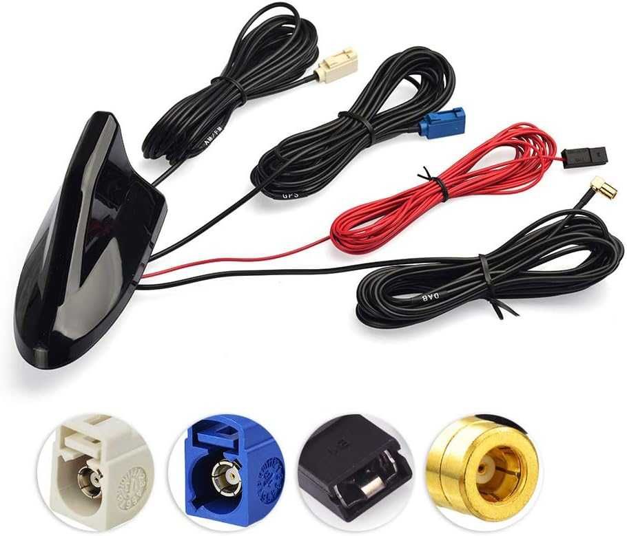 Antena DAB Splitter SMB Fakra Adaptor GPS AM FM Antenă Shark