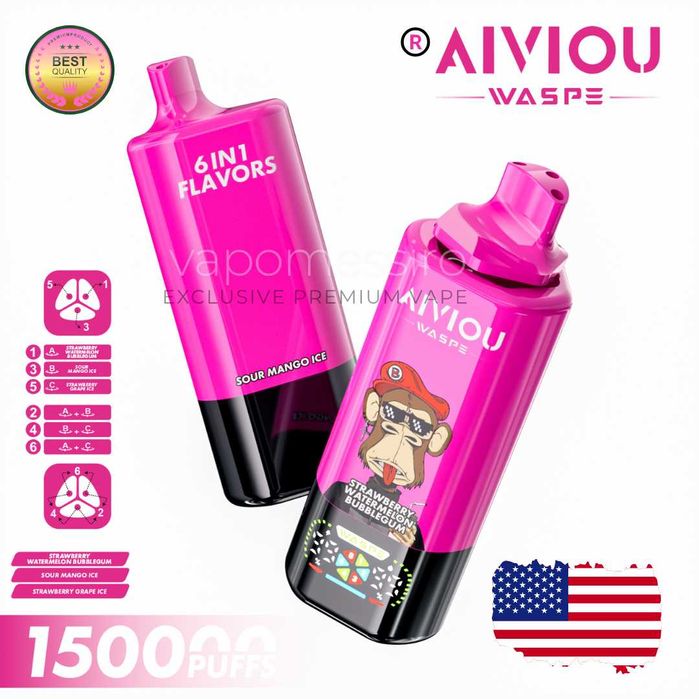 Vape Magnific Waspe 150.000 puffuri 6in 1 Hexagon !