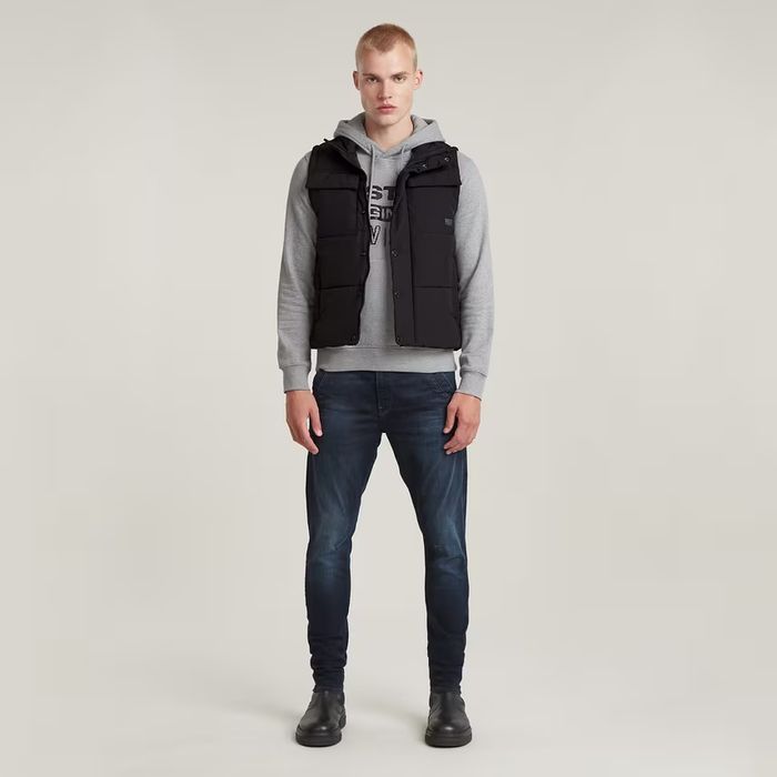 Водоустойчив елек G-Star Raw Foundation M нов мъжки черен грейка