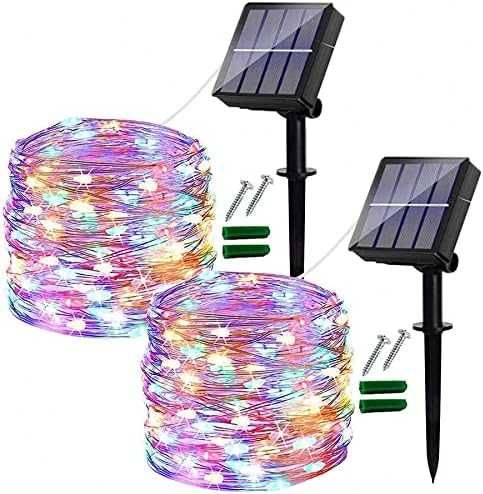 Нови 2 броя феерични светлини 120 LED 14 метра Лампички струни Украса