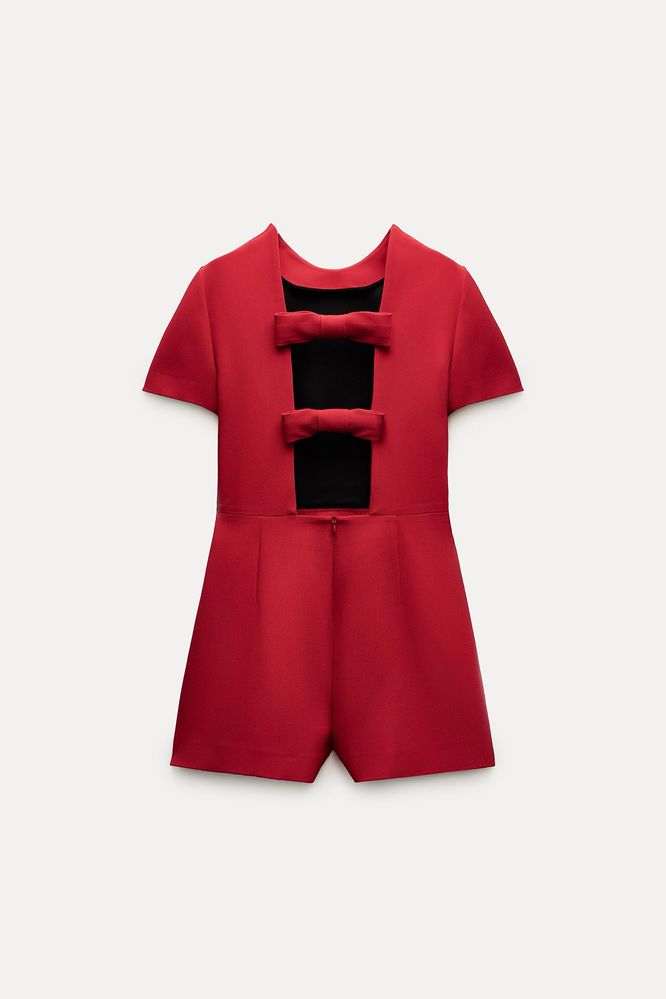 красный комбенизон zara