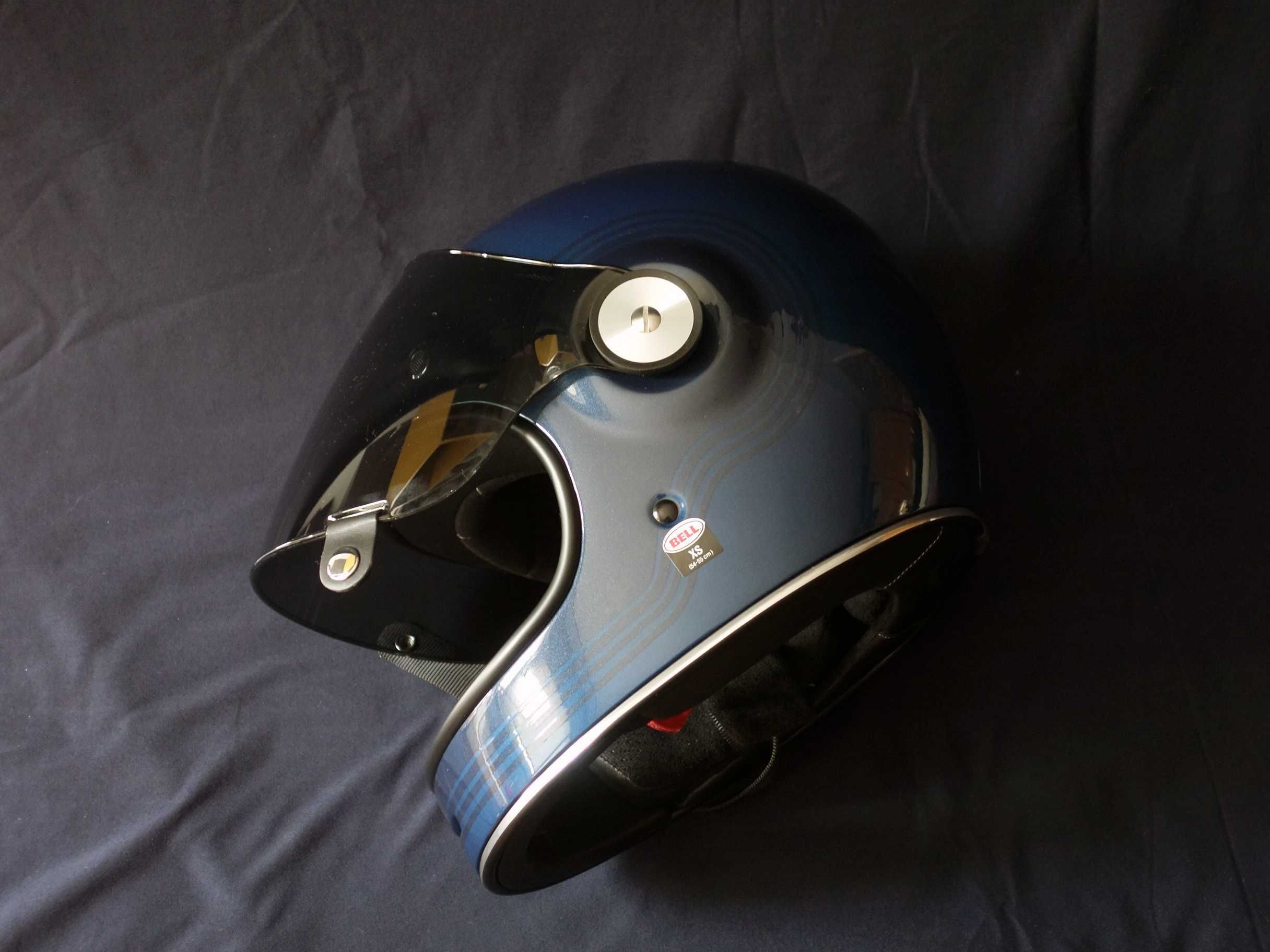 Vand casca moto Bell Bullitt DLX Full Face - XS 54-55cm, Flow-Blue