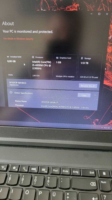 Лаптоп Lenovo Thinkpad T540 8gb RAM