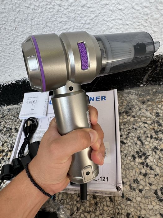 Безжична Преносима Прахосмукачка HL-121 – 4-в-1 за Автомобила, 16000PA