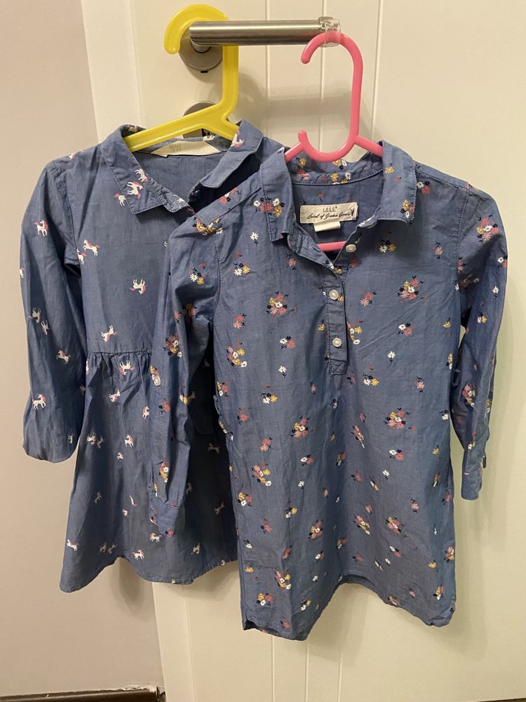 Детски рокли с дълъг ръкав h&m 5 год