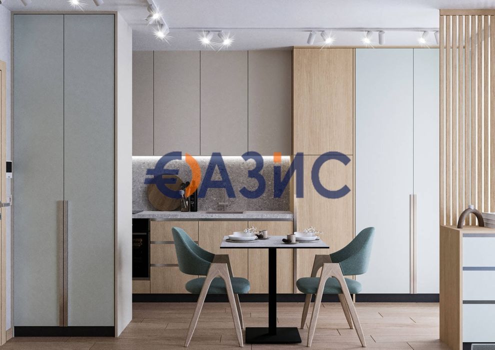 Напълно оборудвано студио в строящ се комплекс "Соренто Премиум",