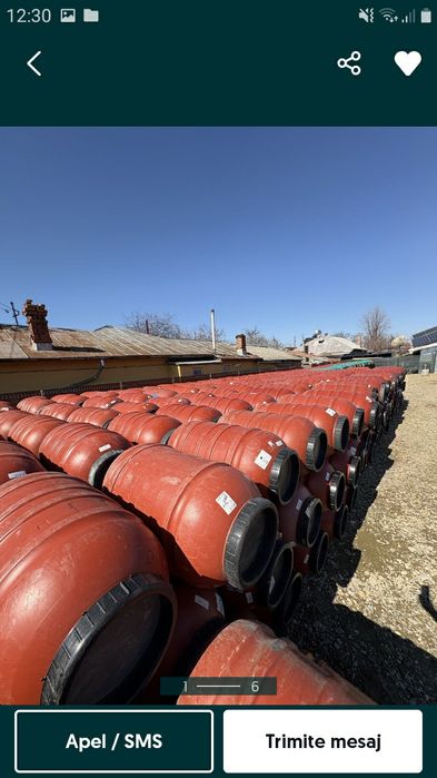 Butoaie din plastic foarte groase de 220 litrii preț.100 lei alimentar