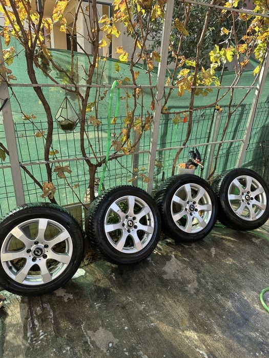 Jante renault 5x114 cu cauciucuri de iarna M+S hankook 2022