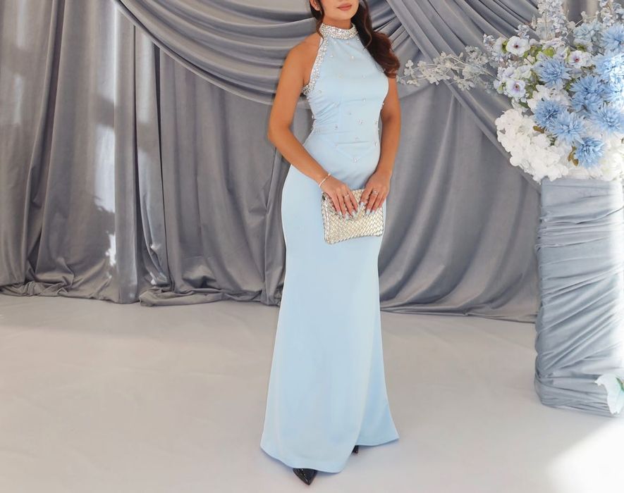 Вечернее Платье в нежно голубом цвете